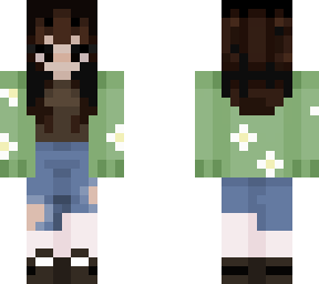 edit of a girl with a flower cardigan sorry idrk what to name it