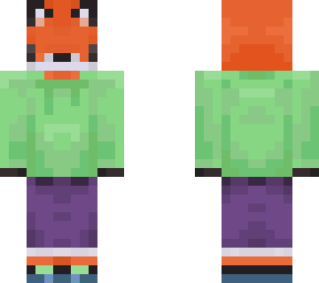 fox in hoodie