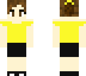 girl with scrunchie yellow