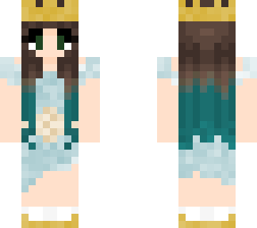 light blue and beige queen
