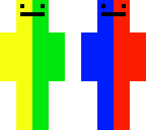 quadruple colored skin
