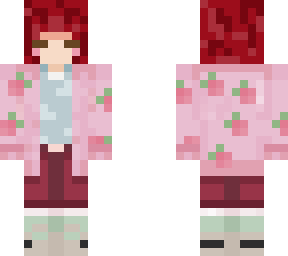 red hair strawberry cardigan