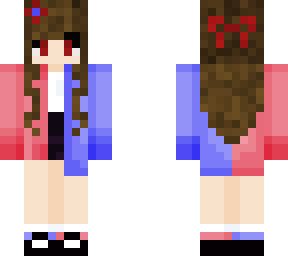 Blue and red girl | Minecraft Skin