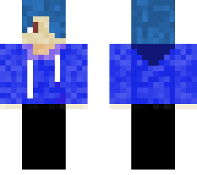 blue hoodie