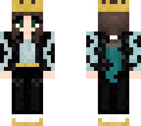 fighting queen light blue and black