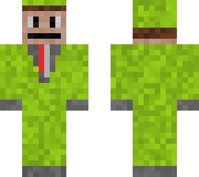 man in light green suit