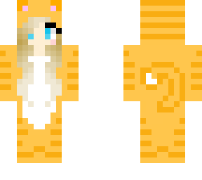 orange kitty girl onesie