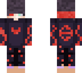 red black cool boy