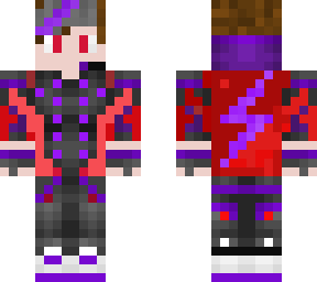 red/purple emo kid