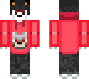red wolf in sweater