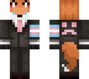 trans fox in suit