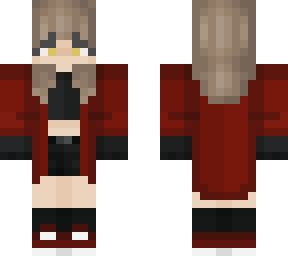 -* girl in red & black *-