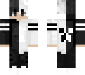 black and white