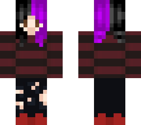 black/purple emo