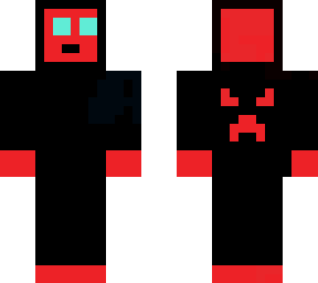 black red, im, cool skins