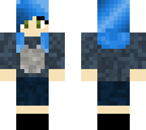 blue hair girl | Minecraft Skin