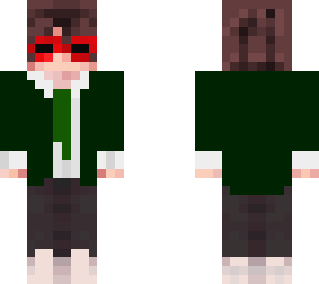 green suit