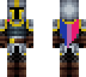 knight with bi flag cape