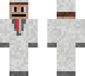 man in light grey/white suit