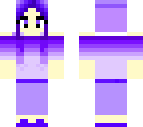 purple blue dress girl