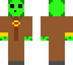 slime villager with watch