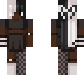 black and white