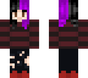 black/purple emo