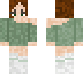 sage green girl