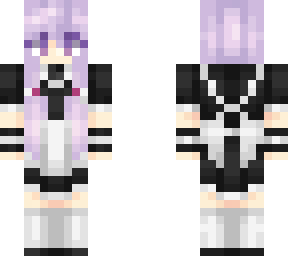 yuzuki yukari in a maid outfit