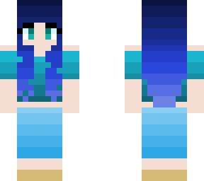 blue fashion girl