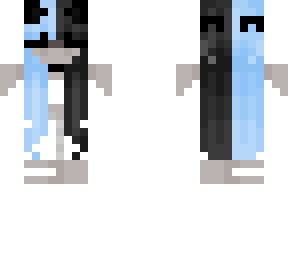 blue hair white outfit edit (no outfit shading)