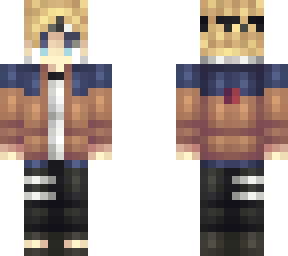 boruto(wearing naruto's old jacket)