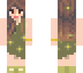 green dress