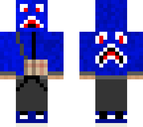 bape shark blue