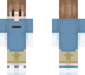 brown hair boy blue