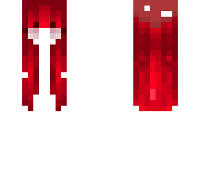 crimson/burgundy hair base w/mushroom hat