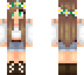 flower girl with green eyes