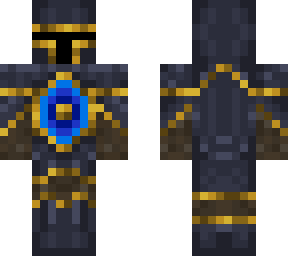 gold knight blue
