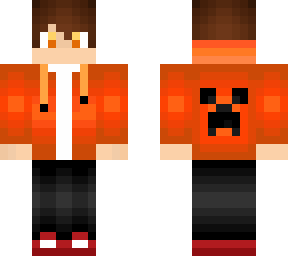 orangey-red
