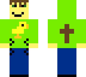 random guy with green duck shirt