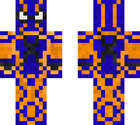 blue + orange spider-man