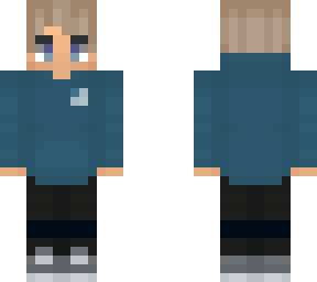 my skin in blue hoodie