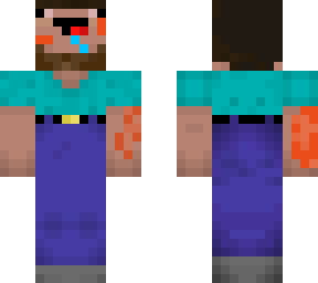 noob steve with scars