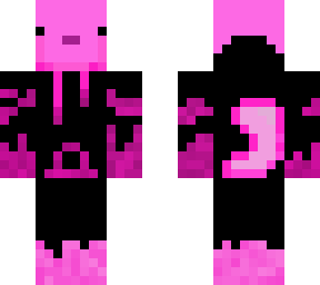 pink axolotl with hoodie