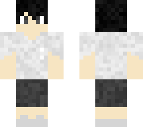 plain white tee with shorts