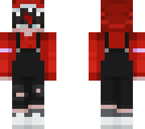 Red shark :] (but ribbon) | Minecraft Skin