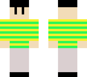 stripy boy yellow and green