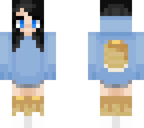 girl in pancake hoodie