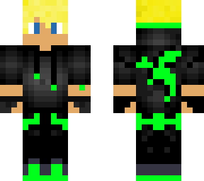 green dragon gamer boy blond hair