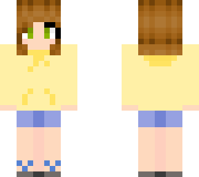mom's yellow hoodie